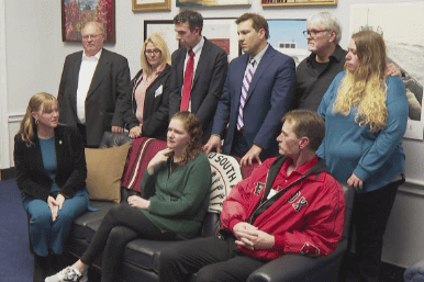 Berman & Simmons Attorney Travis Brennan and Gideon Asen attorney Ben Gideon