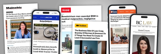 Berman and Simmons in the News PR Image