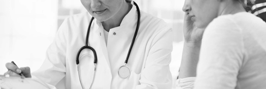 A doctor talking to his patient