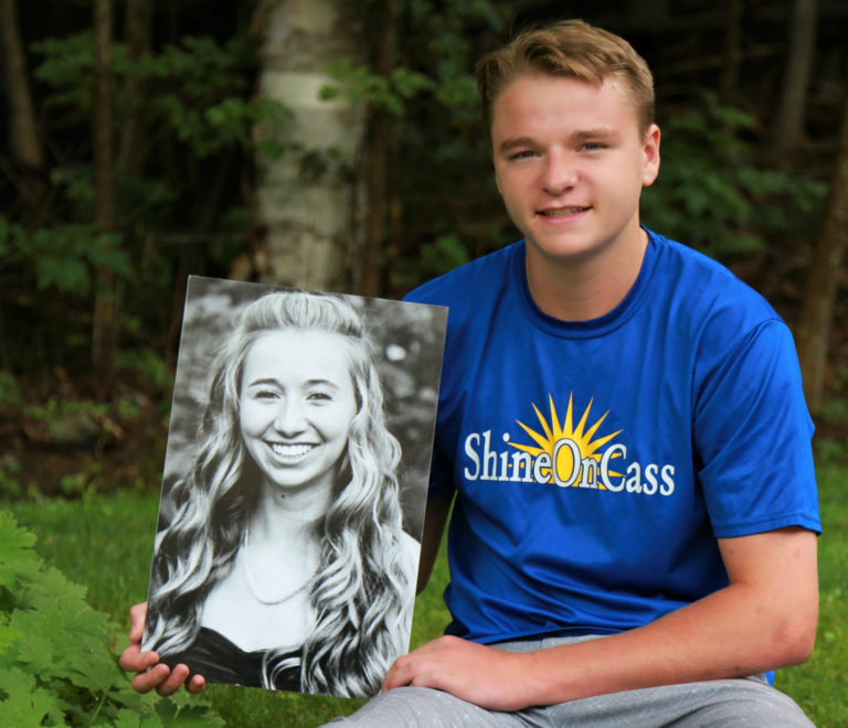 Colby holding Charette photo