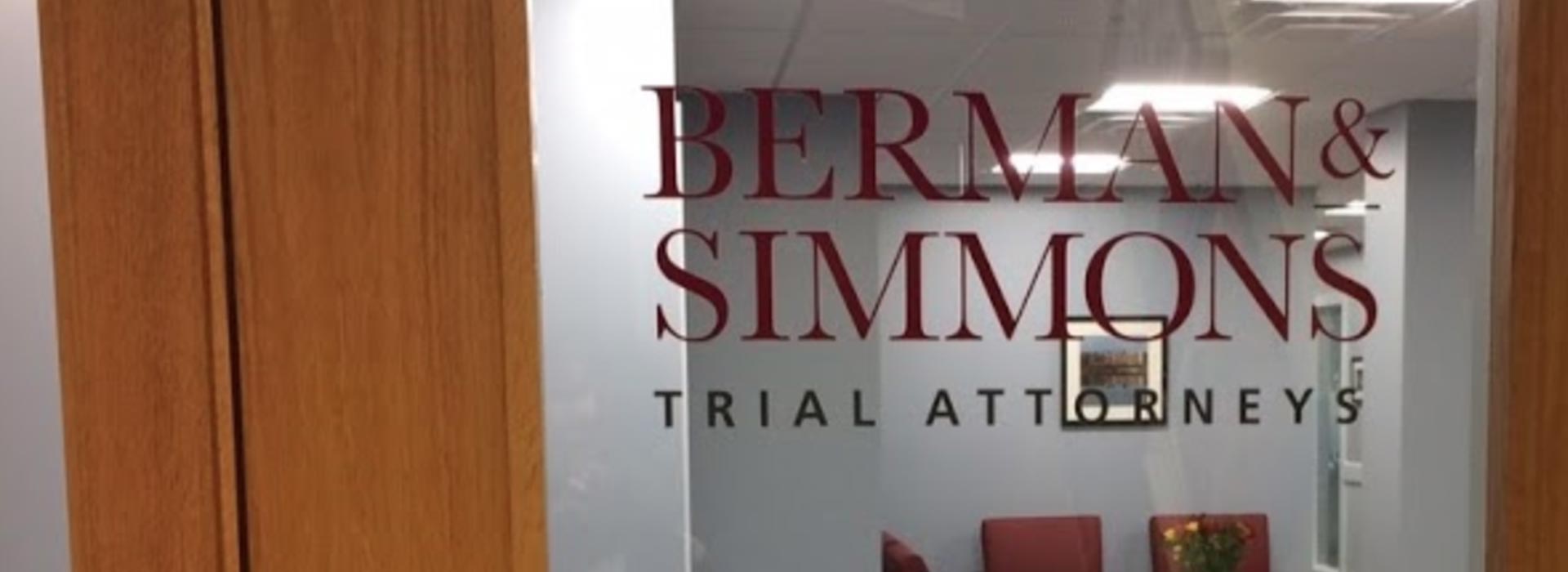 Berman & Simmons Bangor office door